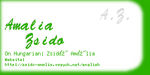 amalia zsido business card